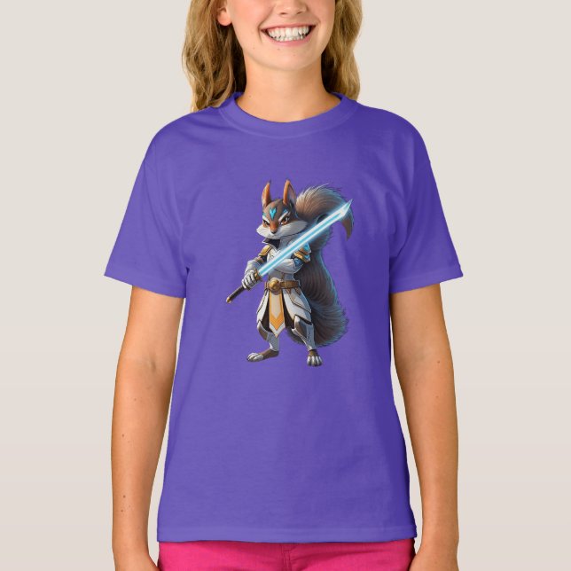 Camiseta Anime Samurai Esquilo Guerreiro (Frente)