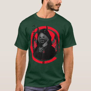 Camiseta Anime Samurai Girl Warrior Katana Otaku Japão