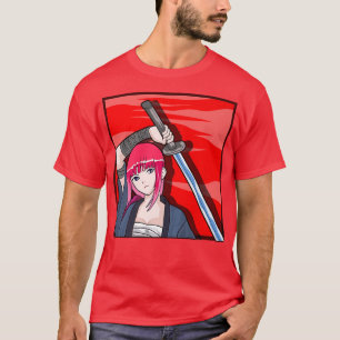Camiseta Anime Samurai Girl Weeb & Anime (2)