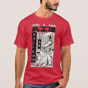Camiseta Anime Samurai japonês