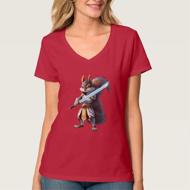 Camiseta Anime Samurai Squirrel Warrior (Frente)