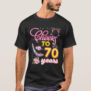 Camiseta Anime-Se Aos 70 Anos De 70 De Vinho Diamante S