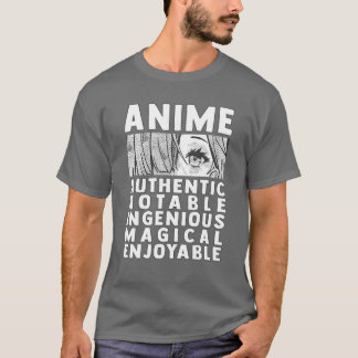 Camiseta Anime Significa Magia Autêntica Notável Ingênica