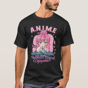 Camiseta Anime Significa Magia Autêntica Notável Ingênica