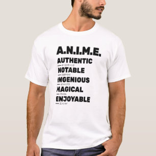 Camiseta Anime Significa Magia Autêntica Notável Ingênica