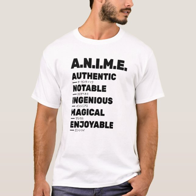 Camiseta Anime Significa Magia Autêntica Notável Ingênica (Frente)