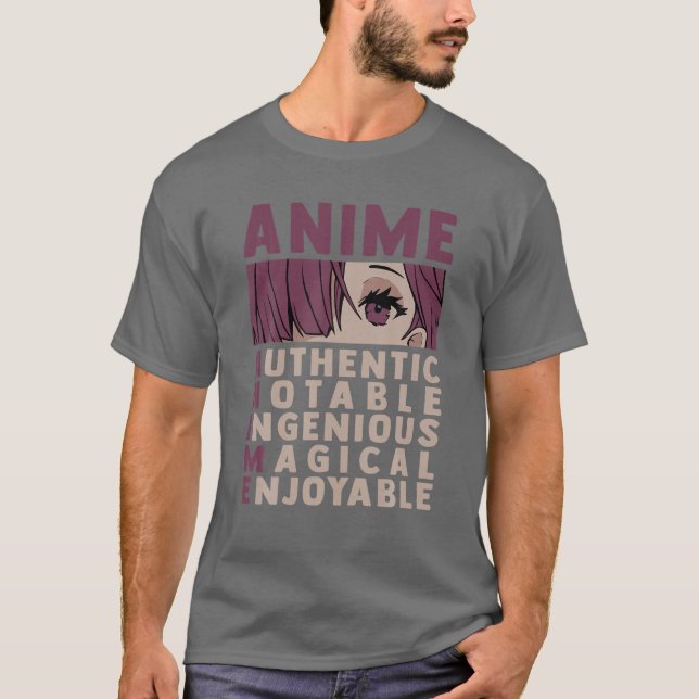 Camiseta Anime Significa Magia Autêntica Notável Ingênica (Frente)