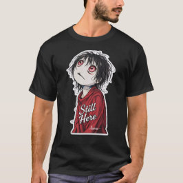 Camiseta Anime Sombrio "Ainda Aqui" Estético Ilustrações Gó
