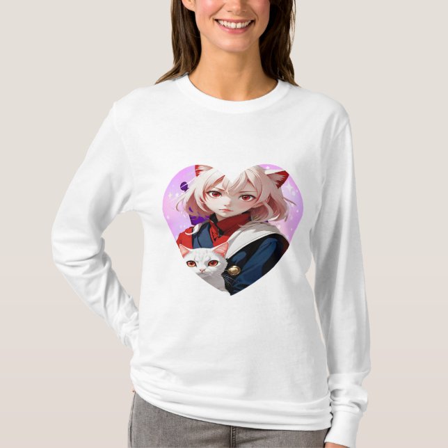 Camiseta  Anime Soul & Feline Eyes (Frente)