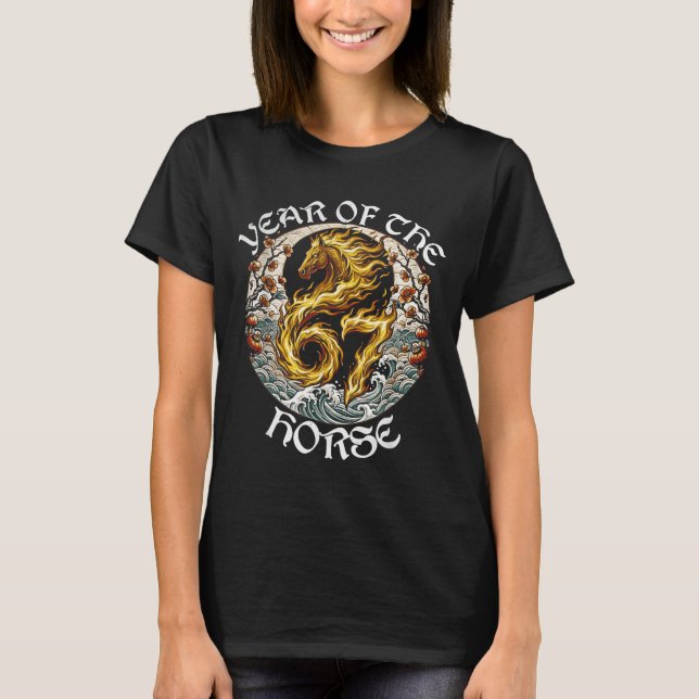 Camiseta Anime Srit Fire Horse 2026-7 Mythic Zodiac New Yea (Frente)