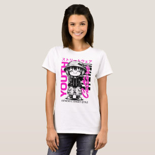 Camiseta Anime Streetwear Cultura Juvenil