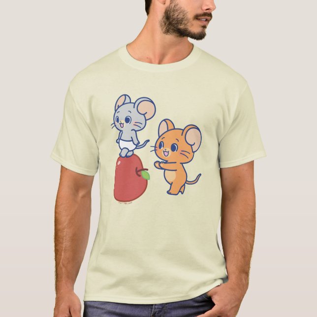 Camiseta Anime Tuffy e Jerry Apple Rolling (Frente)
