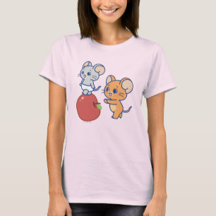 Camiseta Anime Tuffy e Jerry Apple Rolling