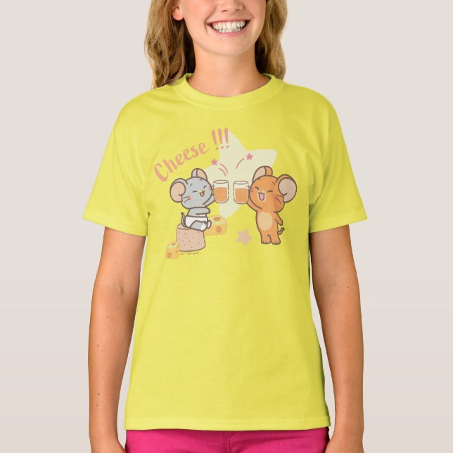 Camiseta Anime Tuffy e Jerry Cheers para Queijo (Frente)