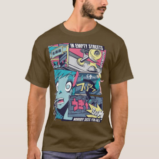 Camiseta Anime Vaporwave Skater Diversão Legal Retrowave 80