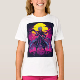 Camiseta Anime Violet - Aestética Bold & Dreamy