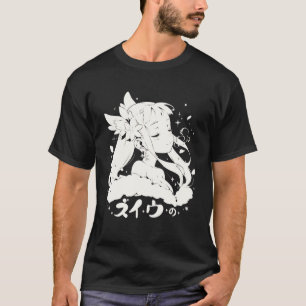 Camiseta Anime Waifu Fofa Anime Mangá Garota Gato Doce Retr