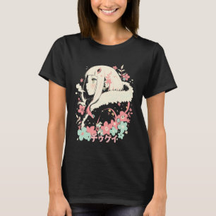 Camiseta Anime Waifu Fofo Anime Manga Garota Gato Doce Retr
