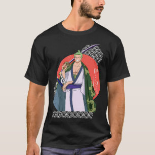 Camiseta Anime Zoro Retro Art Japonês