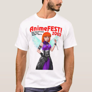 Camiseta AnimeFEST! T-shirt 2003 do engodo