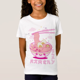 Camiseta Animes e Noodles Ramen Ramen Cute Kawaii Ramen Gir