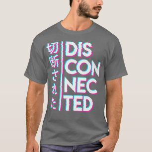 Camiseta Animes estéticos japoneses Vaporwave desconectados