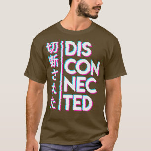 Camiseta Animes estéticos japoneses Vaporwave desconectados