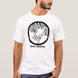 Camiseta animu do amor - muuhh bonito do anime