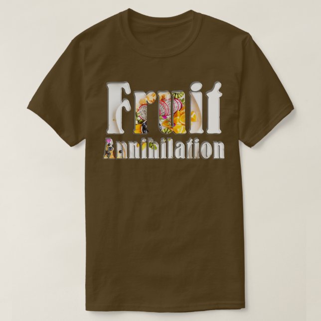 Camiseta Aniquilação de fruta (Frente do Design)