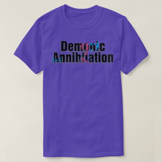 Camiseta Aniquilação Demônica (Frente do Design)