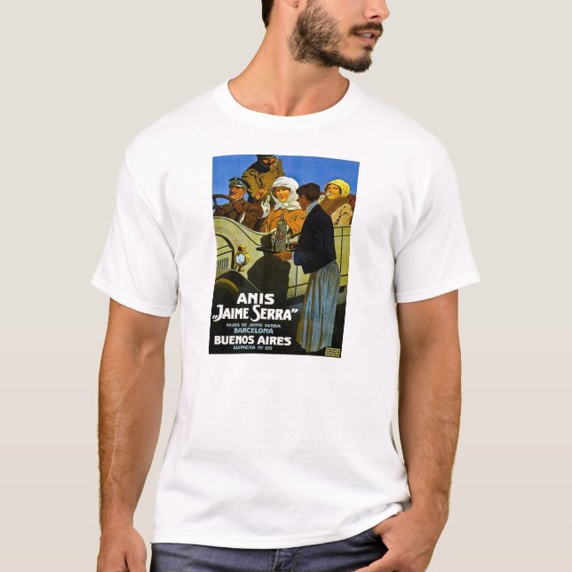 Camiseta Anis Jaime Serra Buenos Aires - anúncio do vintage (Frente)
