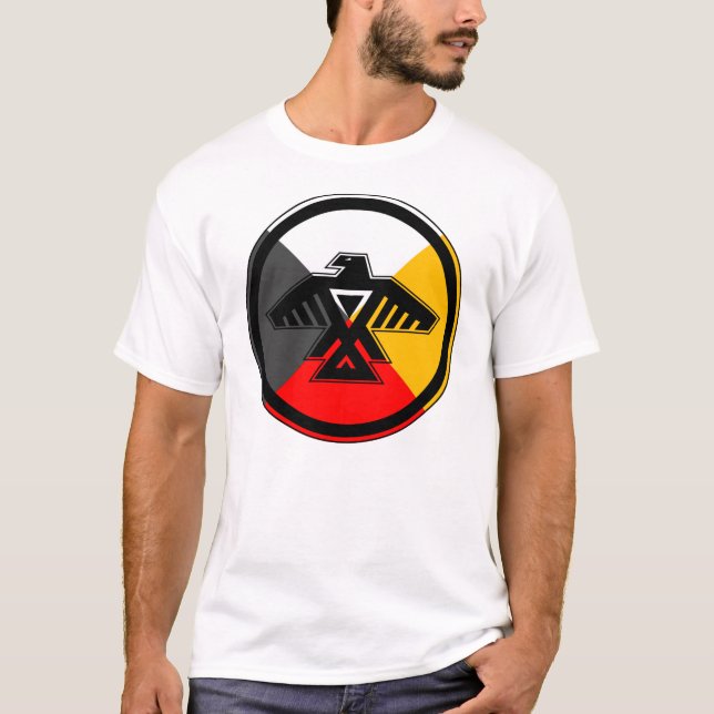 Camiseta Anishinabek Dodem & t-shirt de 4 sentidos (Frente)
