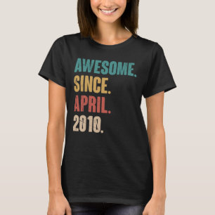 Camiseta Aniversário 13 Decoração Abril 13 Anos Vintag