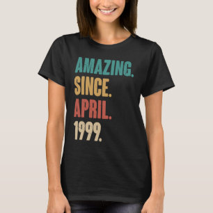 Camiseta Aniversário 24.ª decoração surpreendente desde abr