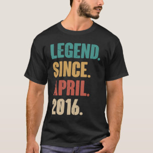Camiseta Aniversário 7 Decoração Abril 7 Anos Vintage