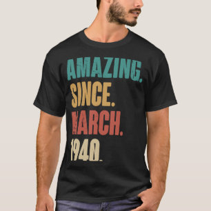 Camiseta Aniversário 83ª decoração surpreendente desde març