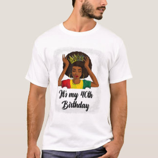 Camiseta Aniversário Afro de 40 anos