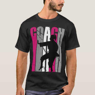 Camiseta Aniversário Carate Pink Coach Womens Retro aughter