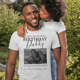 Camiseta Aniversário Celestial Papai | Memorial de Foto