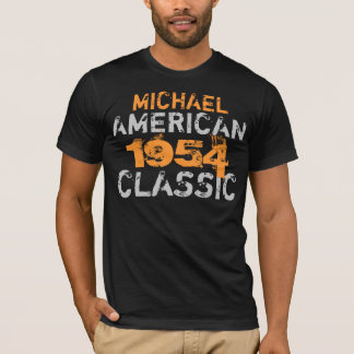 Camiseta Aniversário clássico americano personalizado