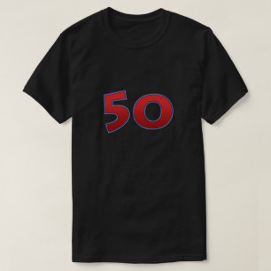 Camiseta Aniversário clássico Black 50th