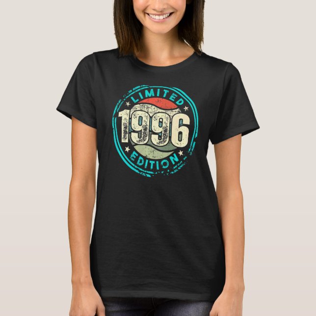 Camiseta Aniversário com nascer em 1996 (Frente)