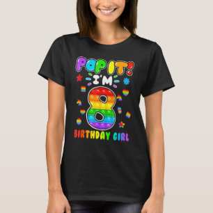 Camiseta Aniversário Crianças Pop, Eu Tenho 8 Anos 8 Anos A