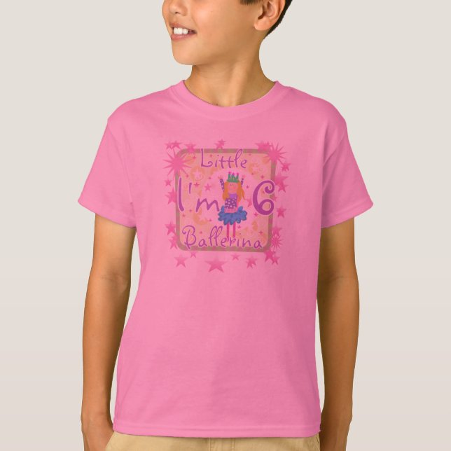 Camiseta Aniversário da bailarina 6o (Frente)