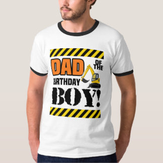 Camiseta Aniversário da construção - pai do menino do