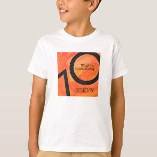 Camiseta Aniversário da Década Orange 70