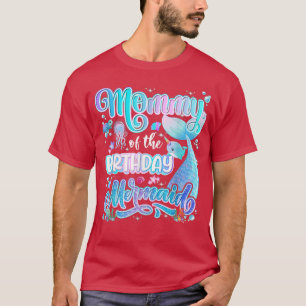Camiseta Aniversário Da Família Sereia Birthday