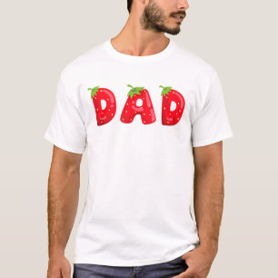 Camiseta Aniversário da Fruta de Morango Engraçado