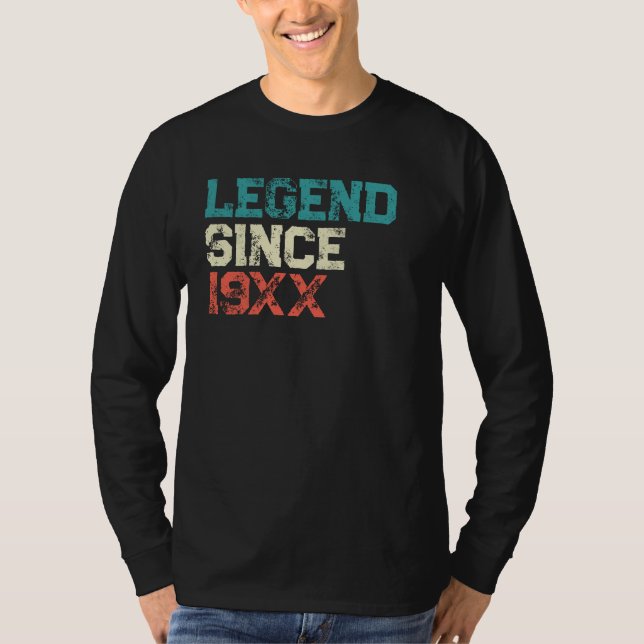 Camiseta Aniversário da Legenda Personalizada (Frente)