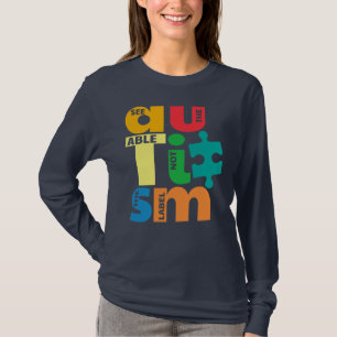 Camiseta Aniversário da Mãe Autista Veja O Capaz Não o Rótu